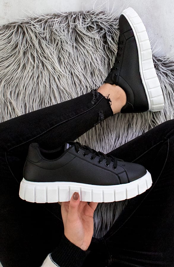 Fashion Sneakers Zwart – shoparchief, foto 1