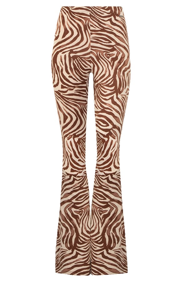 Flared Broek Swirl Choco – shoparchief, foto 1