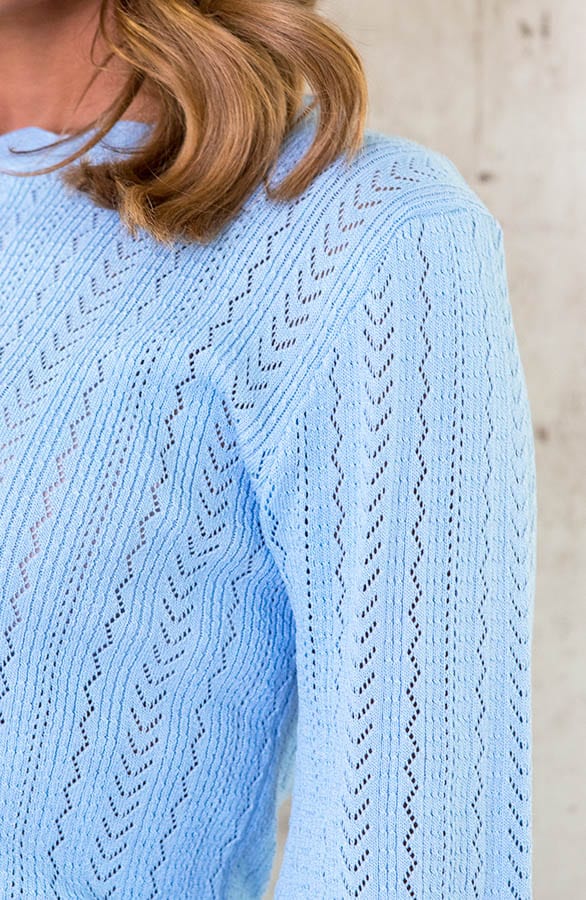 Kanten Patronen Top Babyblauw – shoparchief, foto 5