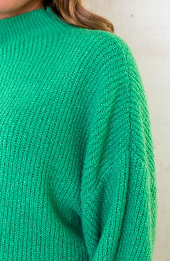 Knitted Sweater Groen – shoparchief, foto 4