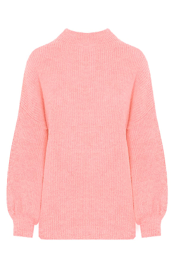 Knitted Sweater Koraalroze – shoparchief, foto 1