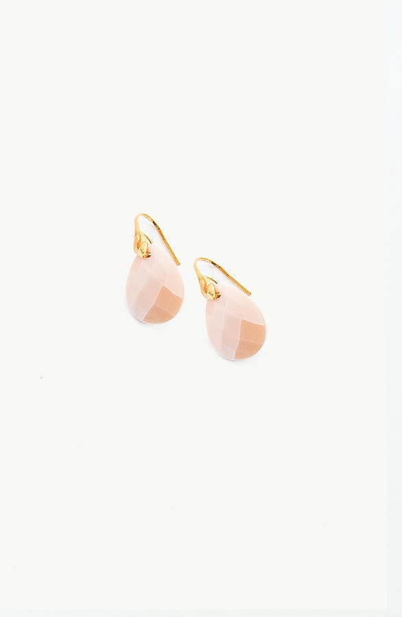 Kristal Oorbel Peach – shoparchief, foto 1