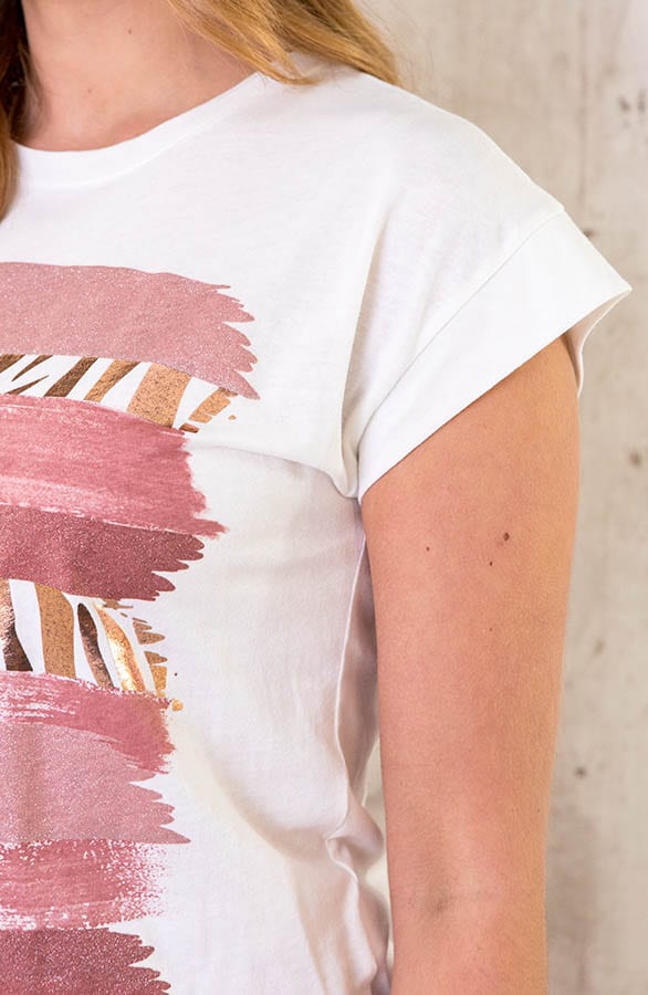 Metallic Zebra Top Roze – shoparchief, foto 10