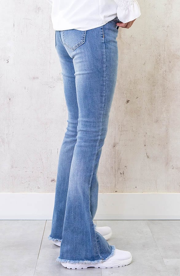 Mid Rise Flared Broek Rafel – shoparchief, foto 2