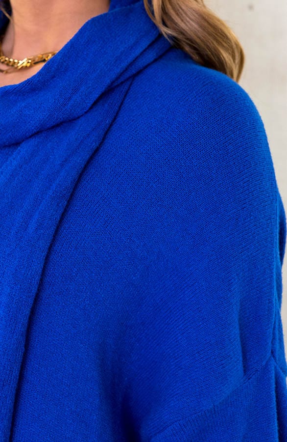 Oversized Comfy Jurk Kobalt – shoparchief, foto 5