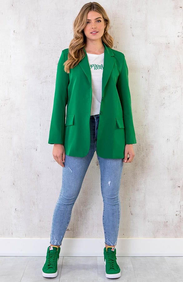 Oversized Blazer Bright Green – shoparchief, foto 6