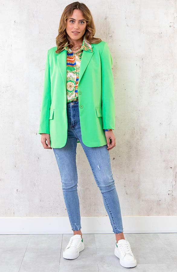 Oversized Blazer Lime – shoparchief, foto 6