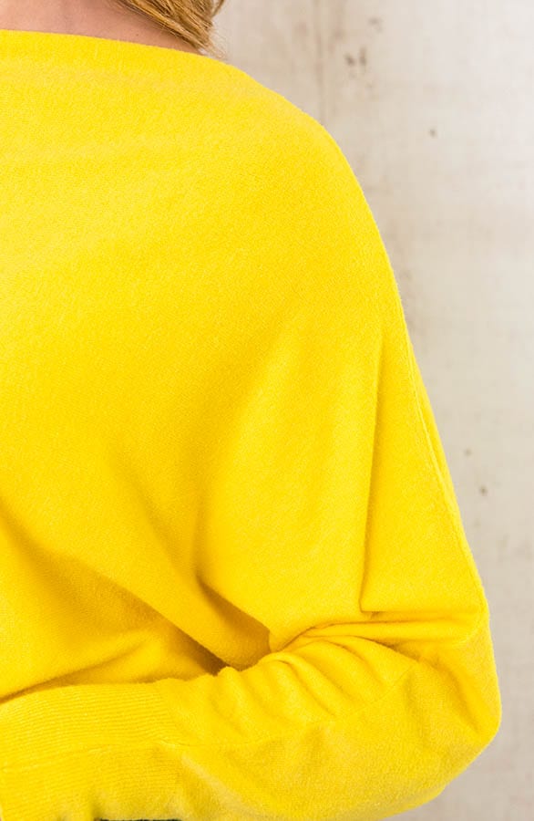 Oversized Soft Trui Geel – shoparchief, foto 5