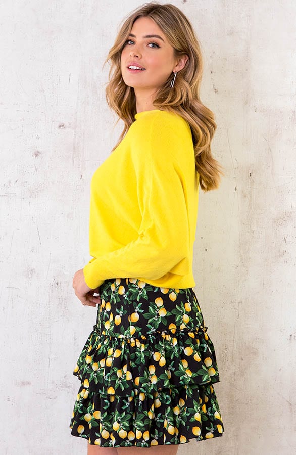 Oversized Soft Trui Geel – shoparchief, foto 3