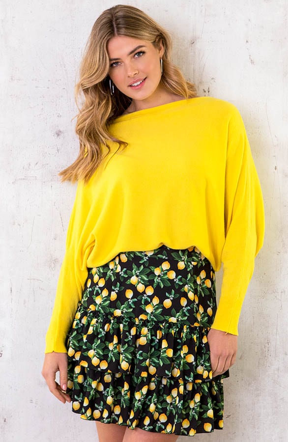 Oversized Soft Trui Geel – shoparchief, foto 2
