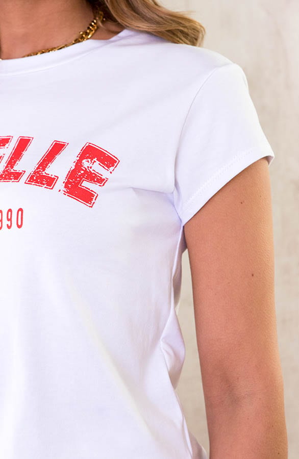 Rebelle Top Wit Rood – shoparchief, foto 6
