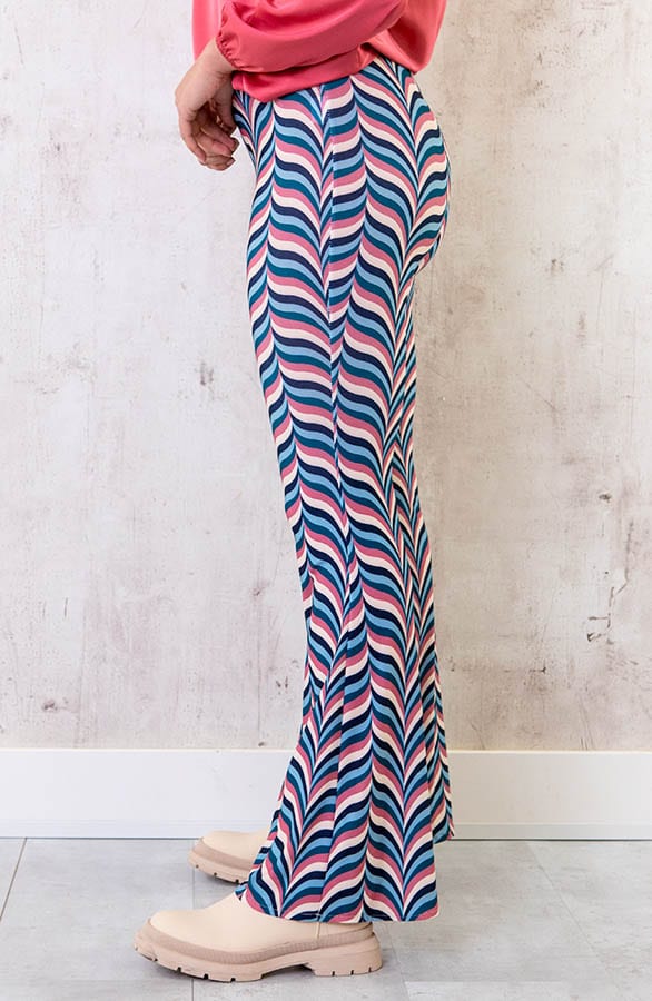 Retro Flared Broek Blauw – shoparchief, foto 2