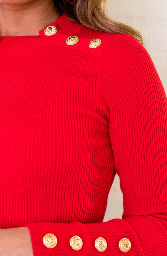 Sailor Rib Trui Rood – shoparchief, foto 5