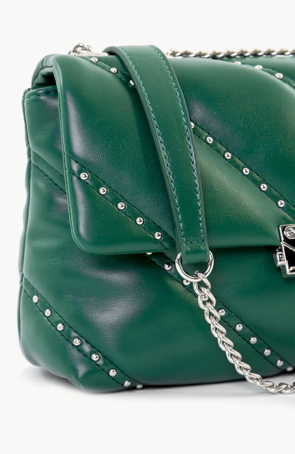 Schoudertas Met Studs Smaragd – shoparchief, foto 2