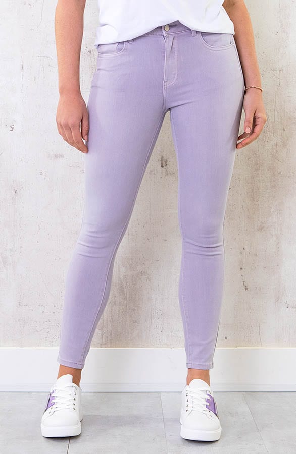 Skinny High Waist Jeans Lila – shoparchief, foto 1