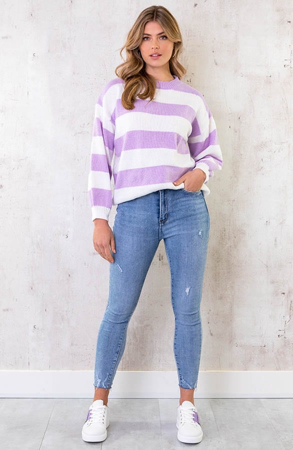 Gesp Sneakers Wit Lila – shoparchief, foto 8