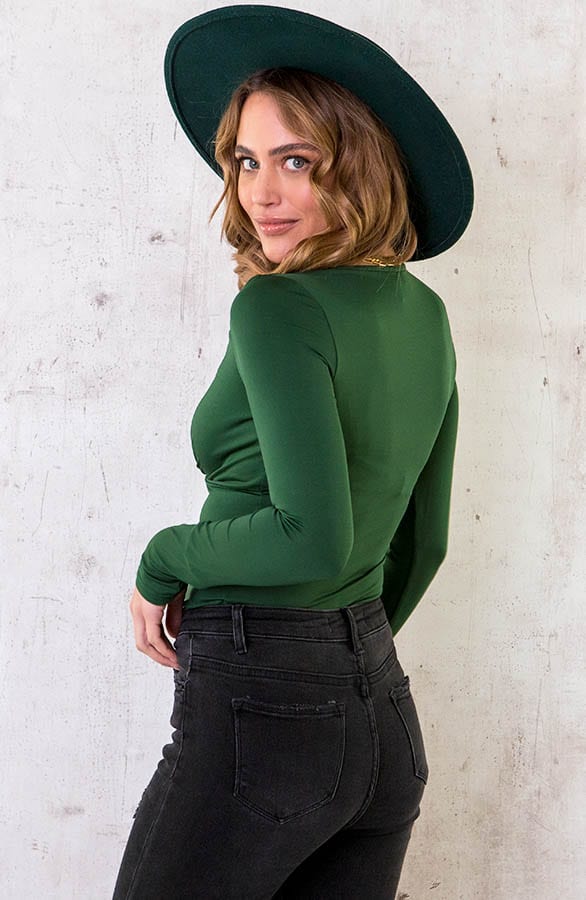 Stretch Overslag Top Smaragd – shoparchief, foto 5