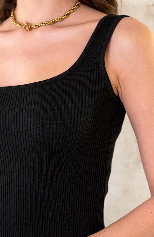 Aansluitende Stretch Jurk Zwart – shoparchief, foto 5