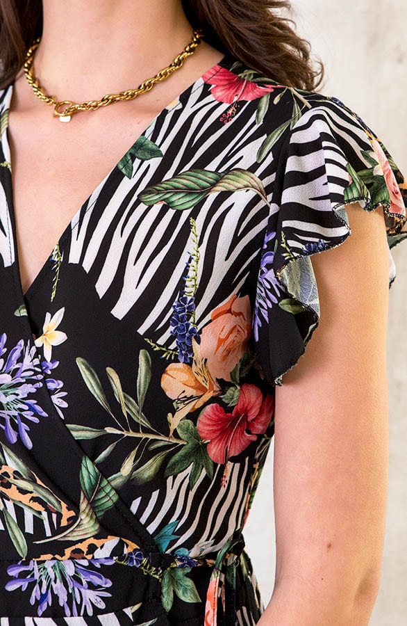 Bloemen Midi Jungle Jurk – shoparchief, foto 10