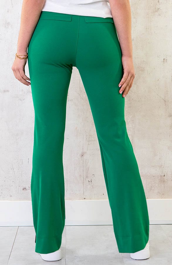 Flared Broek Bright Green – shoparchief, foto 3