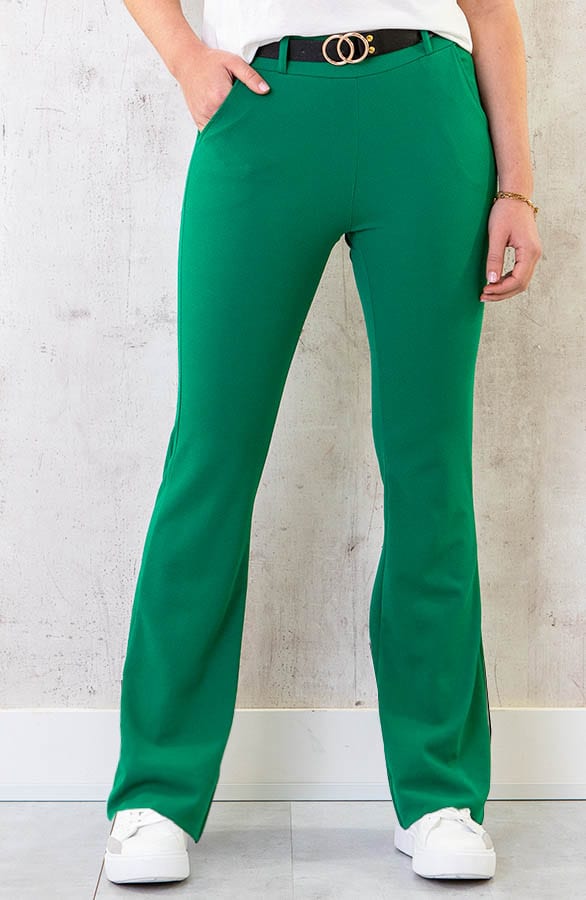 Flared Broek Bright Green – shoparchief, foto 1