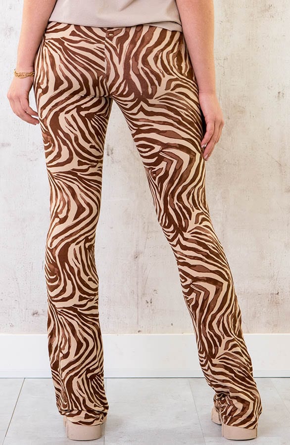 Flared Broek Swirl Choco – shoparchief, foto 4