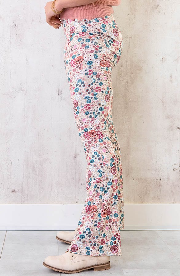 Flared Hose Blumen Dust Rosa, Shoparchiv, Foto 2