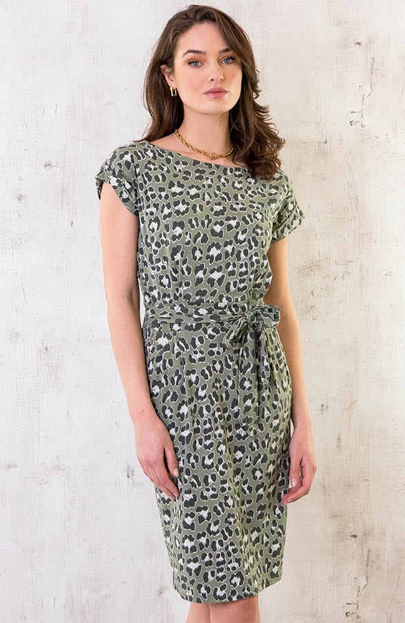 Leopard Jurk Groen – shoparchief, foto 7