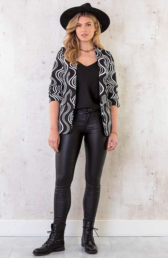 Limited Blazer Swirl Zwart – shoparchief, foto 5