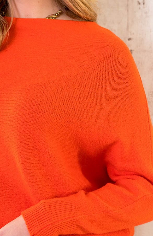 Oversized Soft Trui Oranje-1 – shoparchief, foto 5