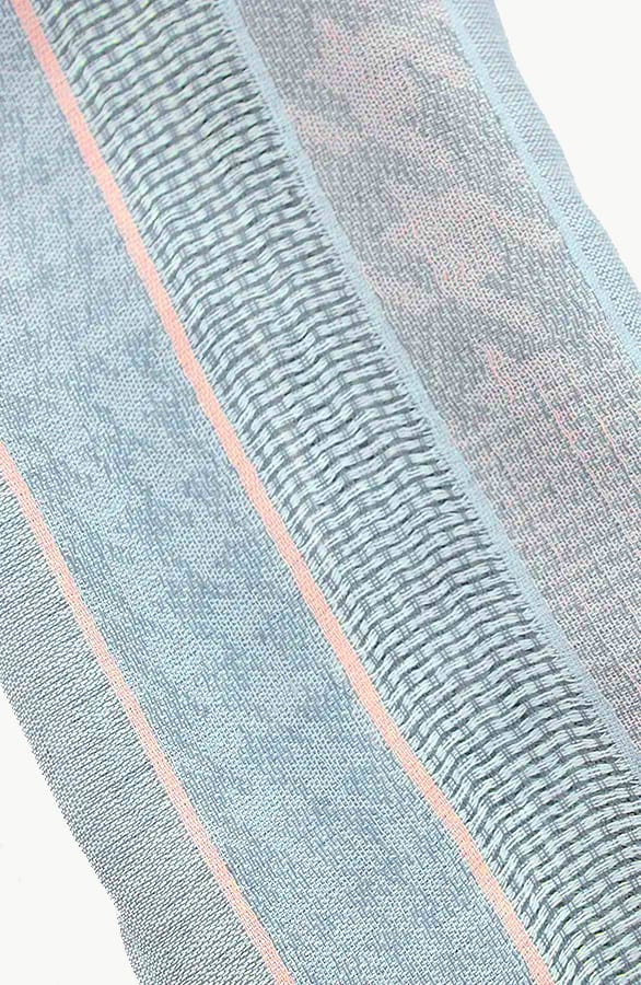 Strepen Sjaal Jeansblauw Roze – shoparchief, foto 4