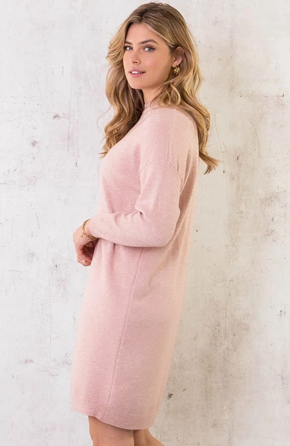 Sweater Dress Lichtroze – shoparchief, foto 3