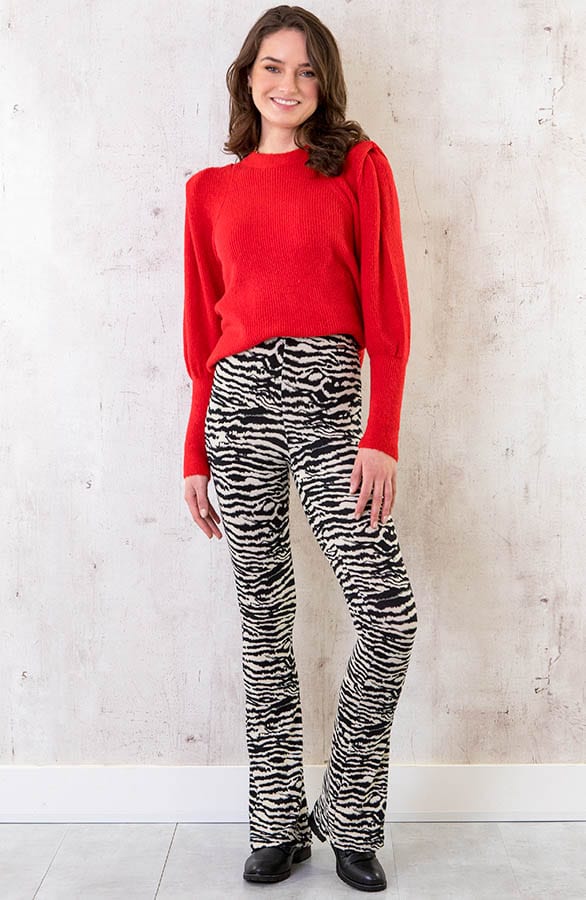 Trui Met Schoudervulling Rood – shoparchief, foto 7