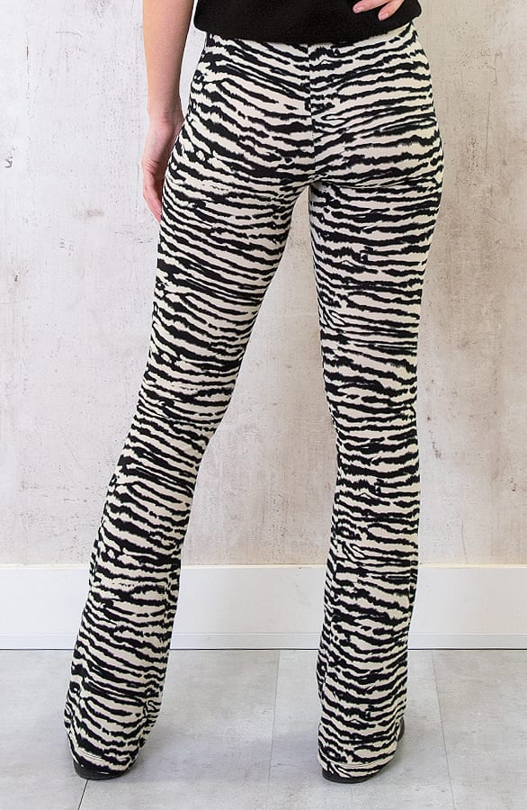 Flared Broek Zebra Deluxe – shoparchief, foto 4