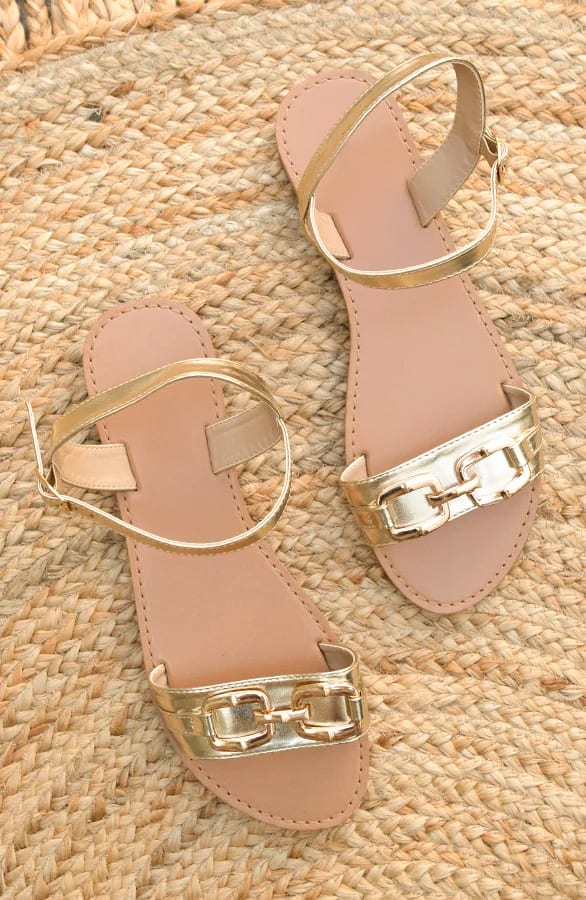 Buckle Sandalen Goud – shoparchief, foto 1
