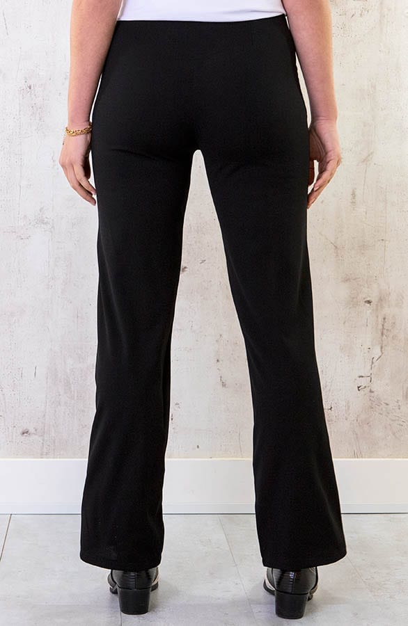 Button Flared Broek Zwart – shoparchief, foto 3