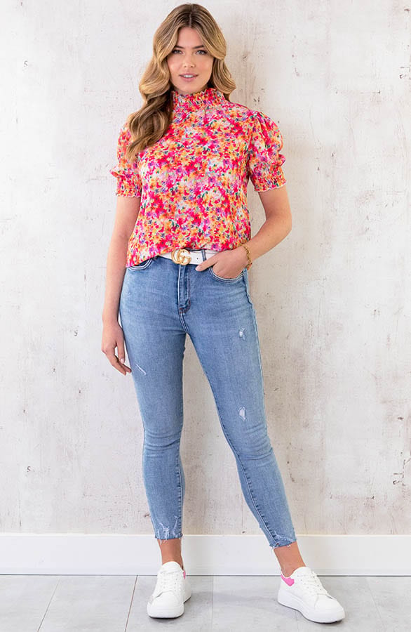 Col Top Bloemen Multicolor – shoparchief, foto 6