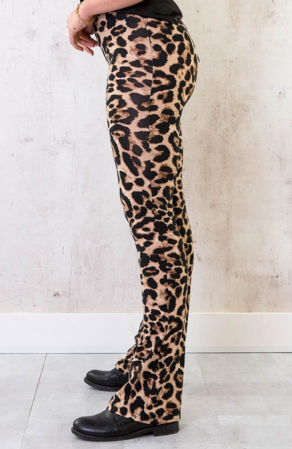 Flared Broek Panter Camel – shoparchief, foto 2