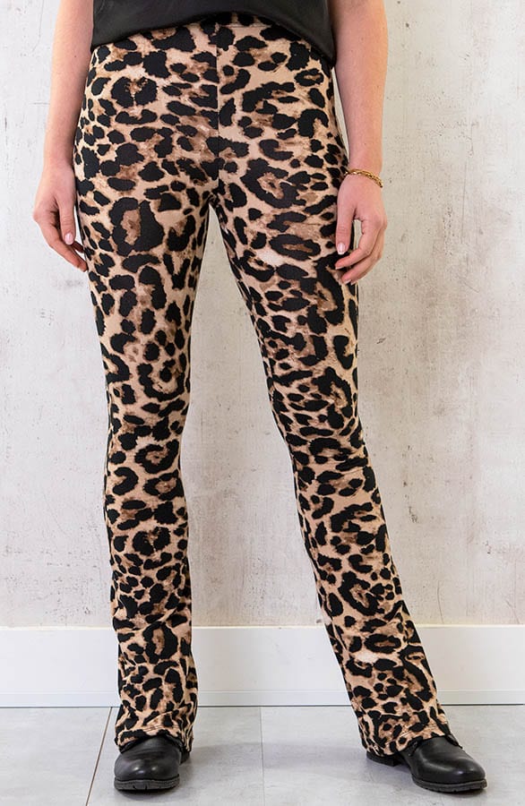 Flared Broek Panter Camel – shoparchief, foto 1