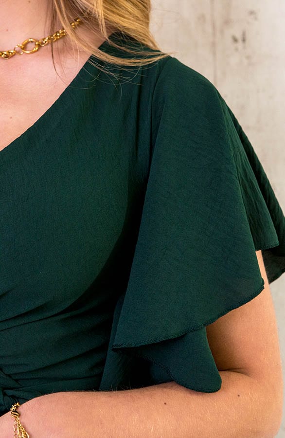 Florence Midi Jurk Smaragd – shoparchief, foto 8