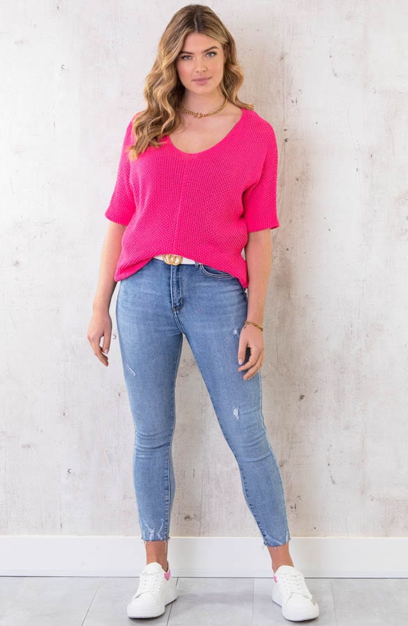 Gehaakte Top Fuchsia – shoparchief, foto 6