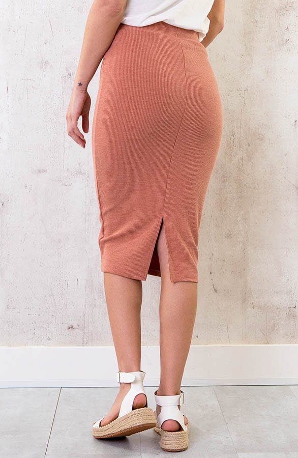 Kokerrok Rib Stretch Dust Roze – shoparchief, foto 3