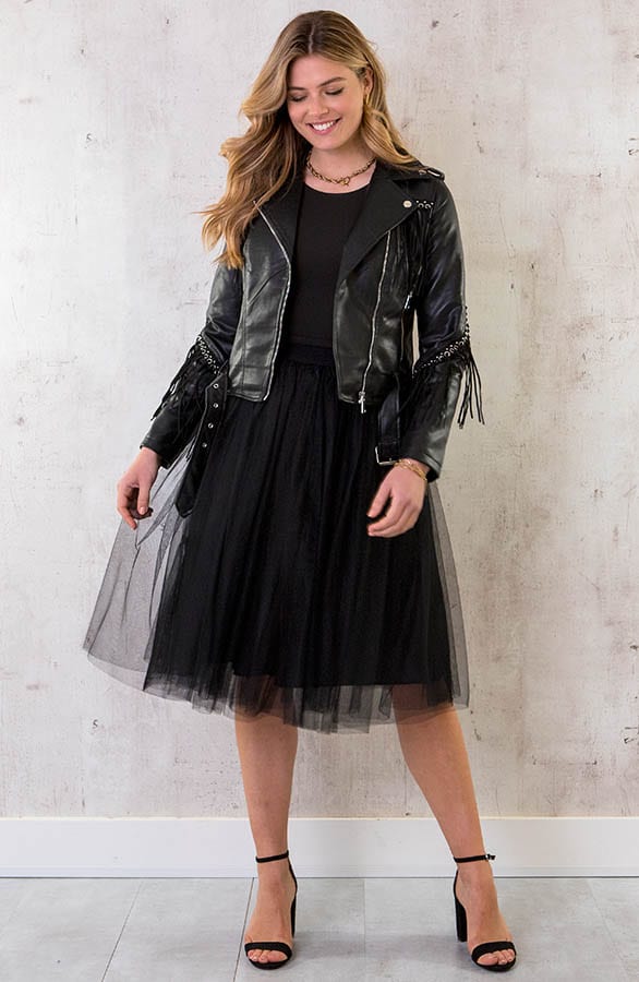 Midi Tule Rok Zwart – shoparchief, foto 9