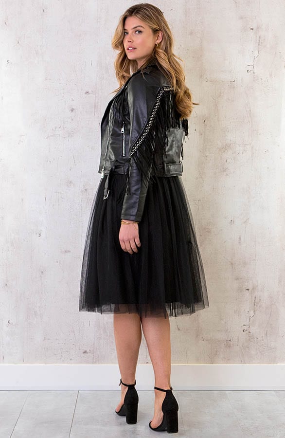 Midi Tule Rok Zwart – shoparchief, foto 11