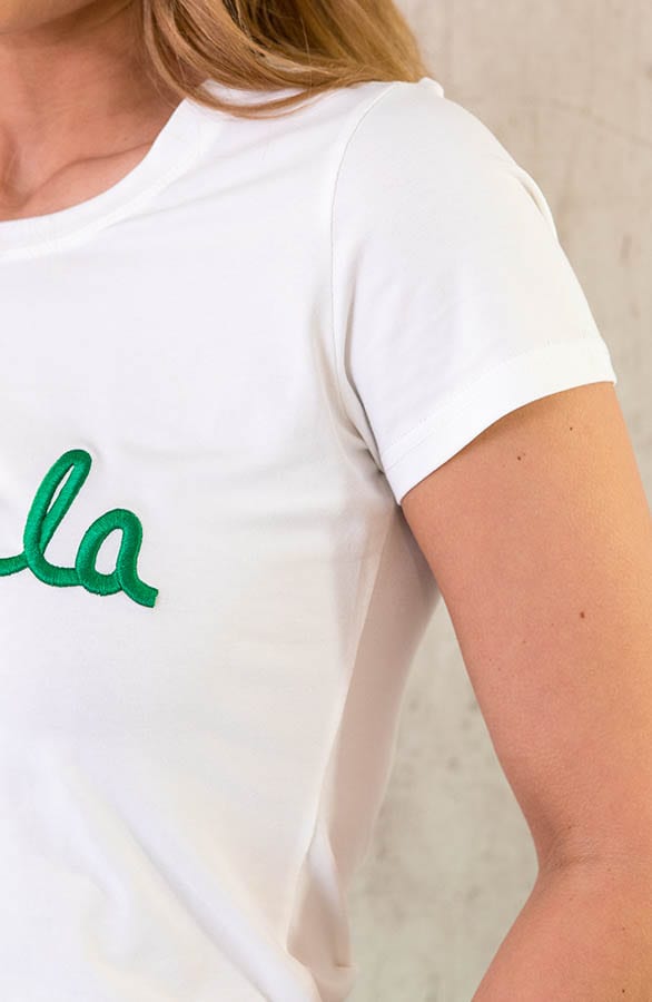 Oohlala T-shirt Wit Groen – shoparchief, foto 5