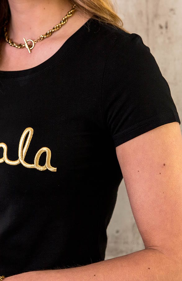 Oohlala T-shirt Zwart Goud – shoparchief, foto 4