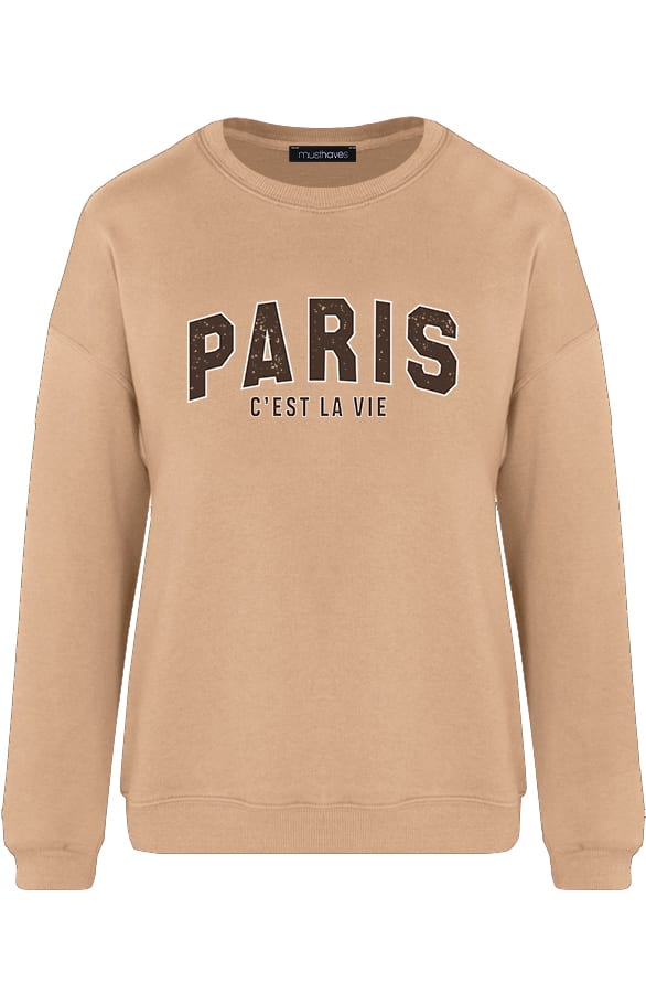 Paris Vintage Sweater Taupe – shoparchief, foto 1