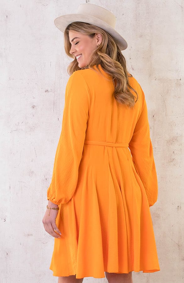 Falten Kleid Orange, Shoparchiv, Foto 4