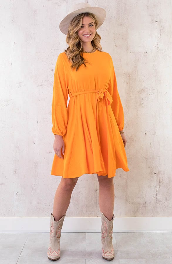 Falten Kleid Orange, Shoparchiv, Foto 6
