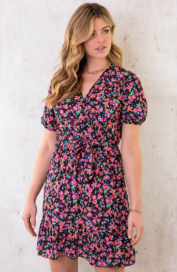 Pofmouwen Bloemen Jurk – shoparchief, foto 1